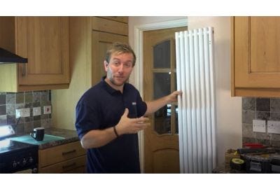 VIDEO - How to install a vertical radiator in a kitchen