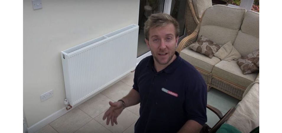 VIDEO - How to install a radiator in a conservatory