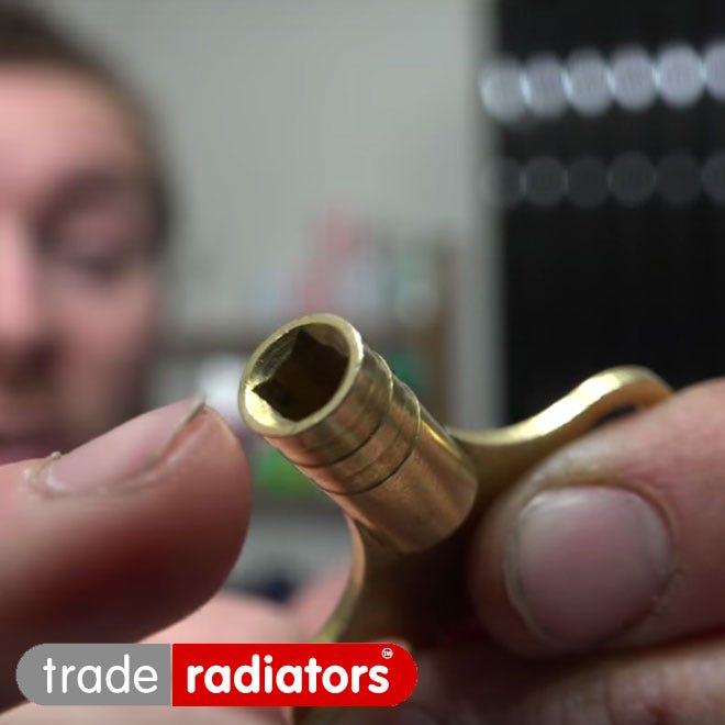 Radiator key bleeding radiator