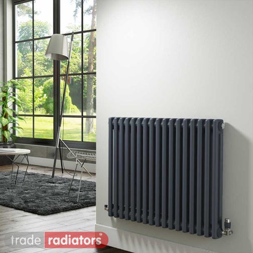 An anthracite column radiator