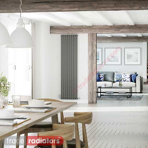 Trade Direct Vertical Anthracite Saturn Radiator
