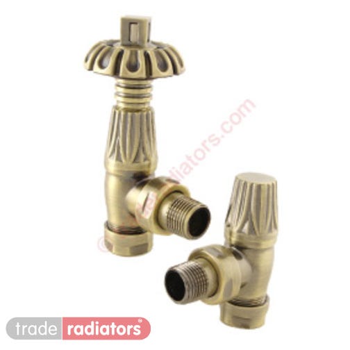 Balmoral Antique Brass Radiator Valves