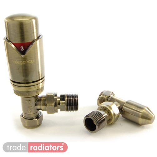 Antique Brass Thermostatic Radiator Valves