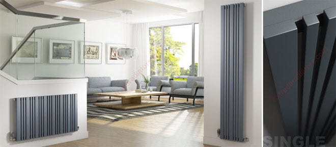 Reina Bonera Anthracite Radiators