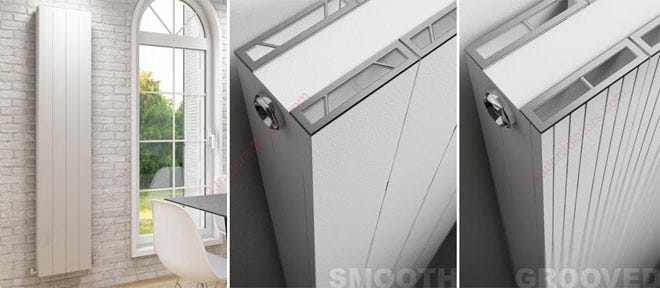 White Aphex Aluminium Radiators