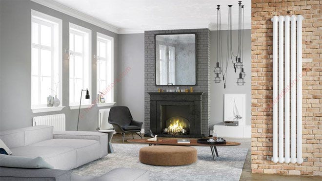 White Contour Radiators