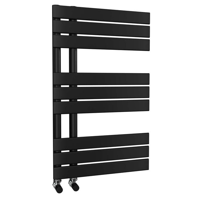 Black Nevo Triple Heated Towel Rail