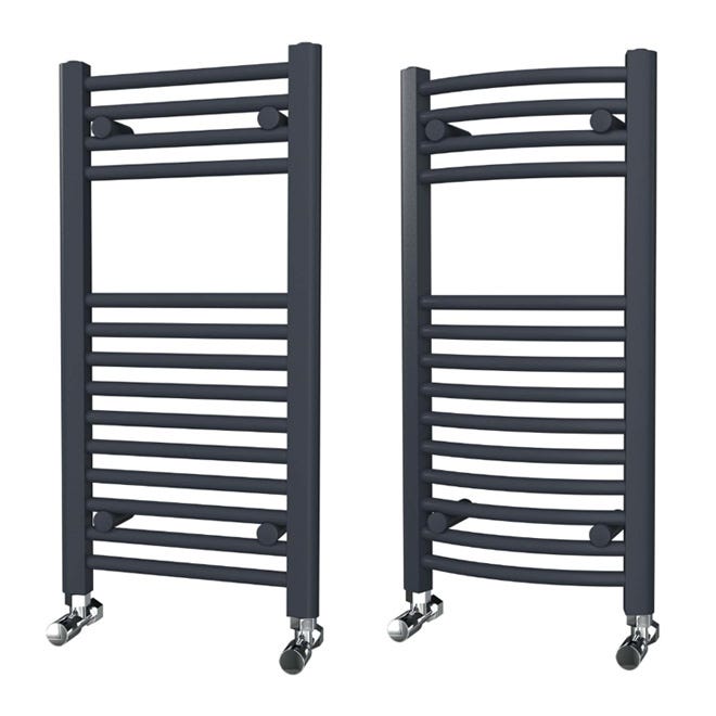 Trade Direct Anthracite Heated Towel Rails