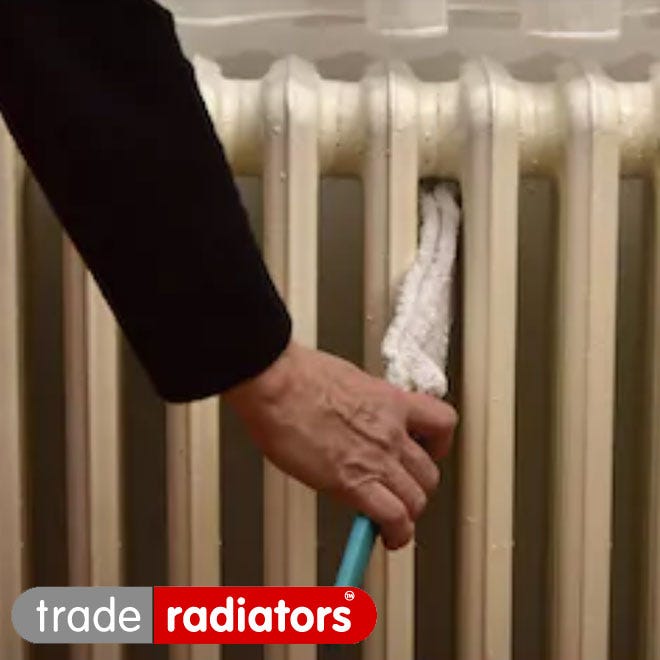 Cleaning a radiator