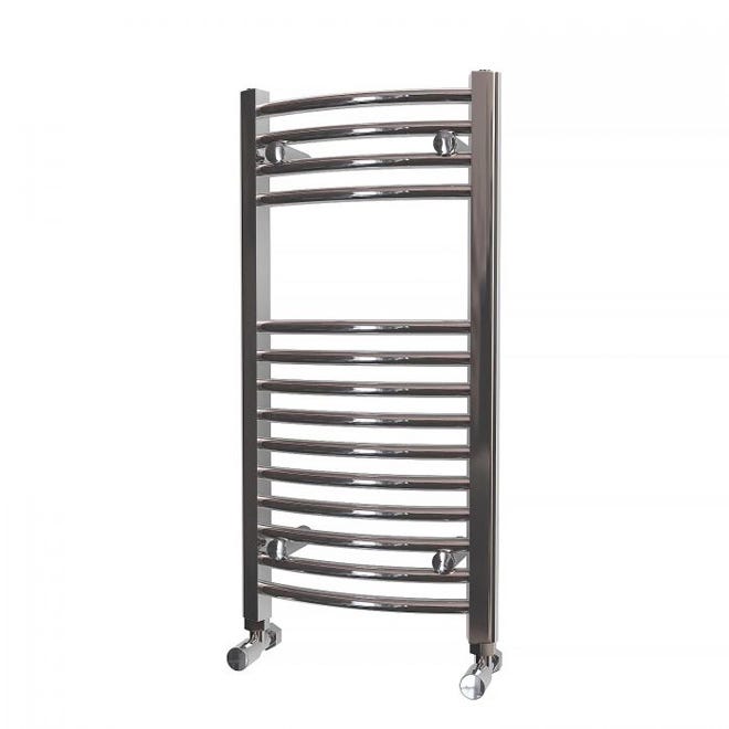 Trade Direct Towel Rail - 22mm, Chrome Curved, 800x400mm