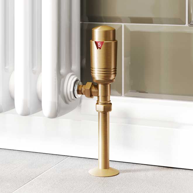 Antique brass bathroom radiator deals