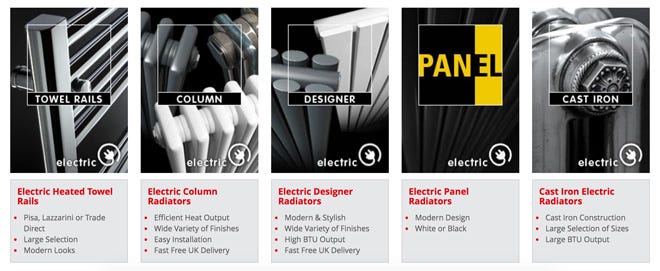 Trade Radiators - Our vast range of high quality and efficient electric radiators.