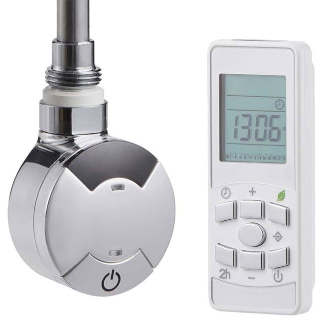 Pisa Heated Towel Rail Programmable Thermostat with smart and remote controls