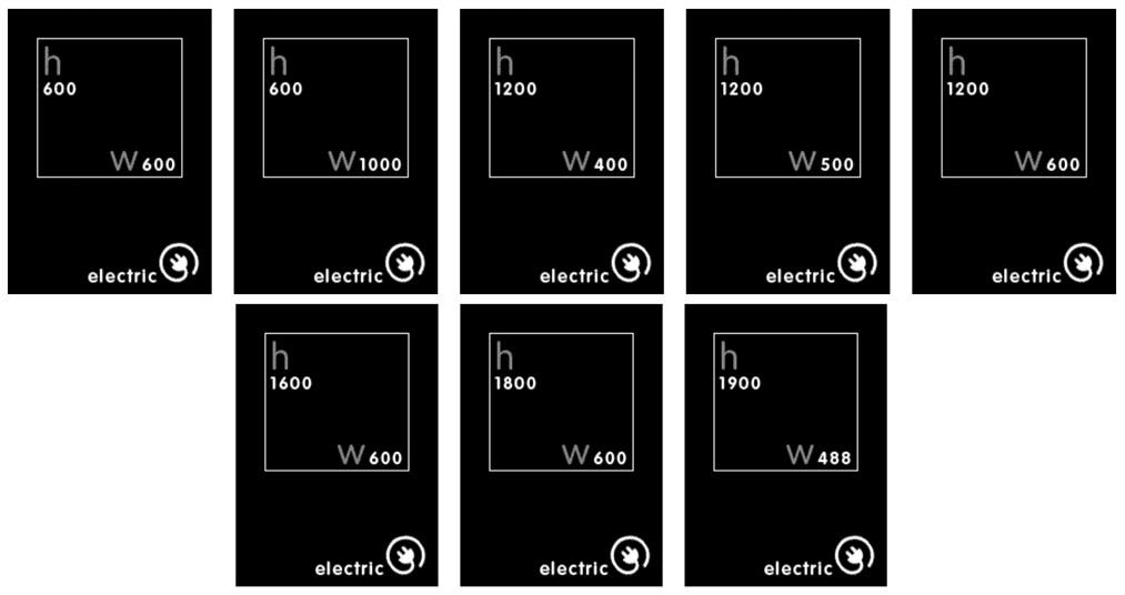 Electric Heating - Popular Sizes