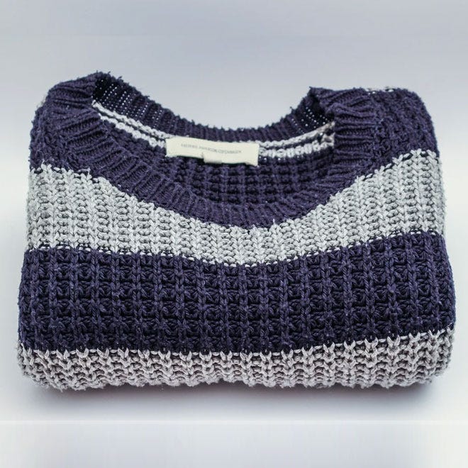 A thick, woolly jumper
