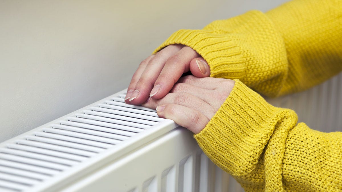 Airlock in radiator