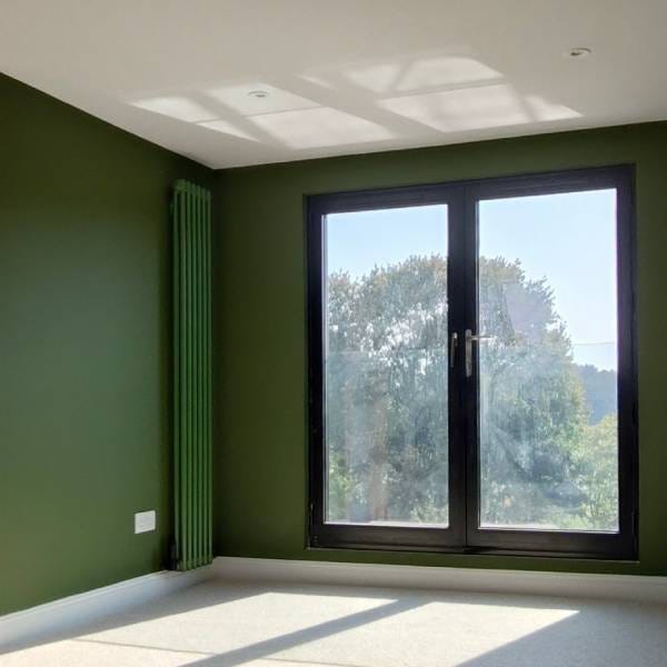 DQ Modus, 2 Column Vertical Radiator, Green, 1800mm x 300mm
