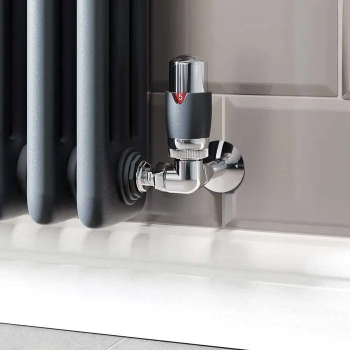 Chrome Anthracite Thermostatic Valves