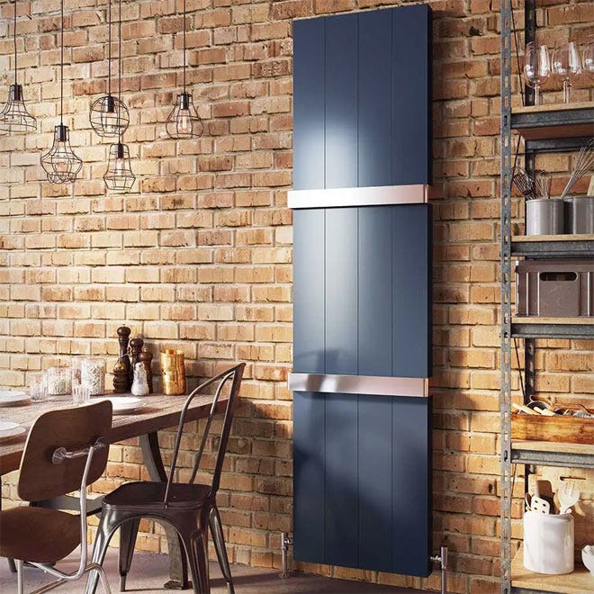 A vertical aluminium radiator