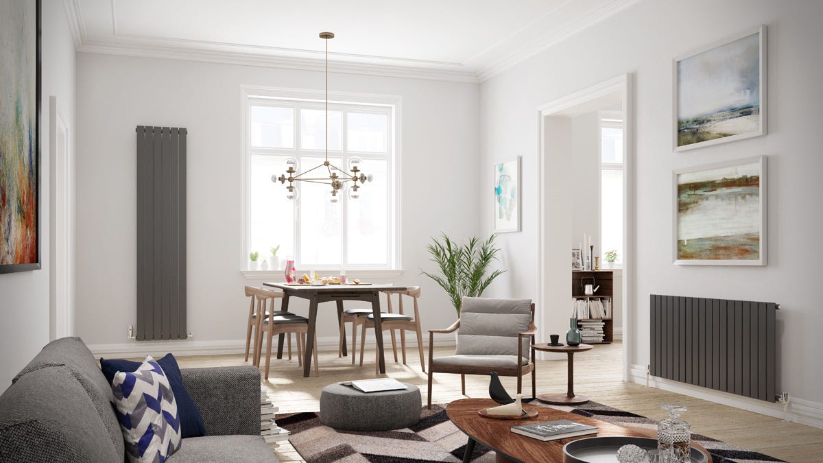 Trade Radiators vertical radiators - better value than Hudson Reed
